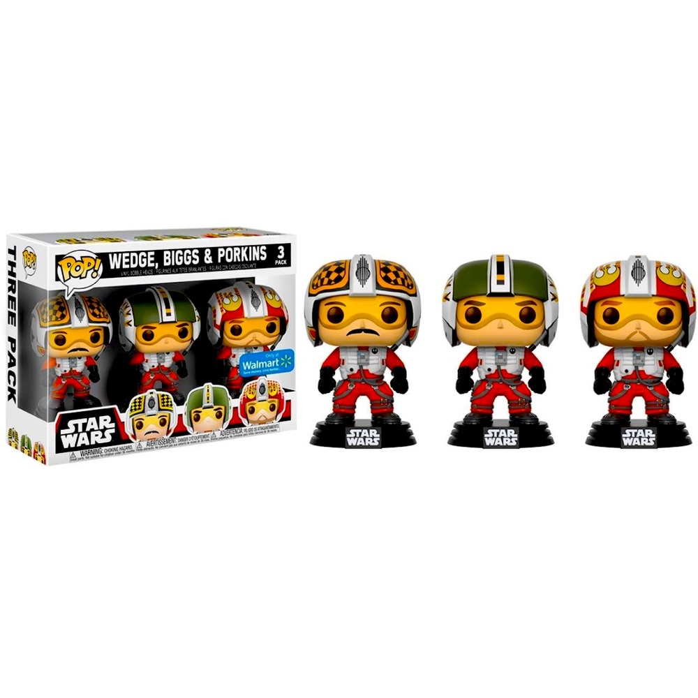 Funko Pop Star Wars 3-Pack - Wedge, Biggs & Porkins, NWT